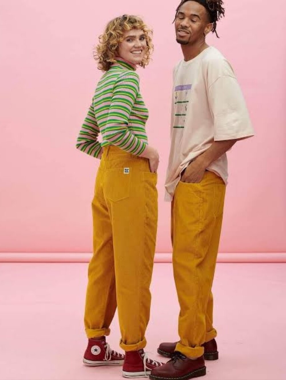 Lucy and Yak Dallas Mustard Trousers Size 36